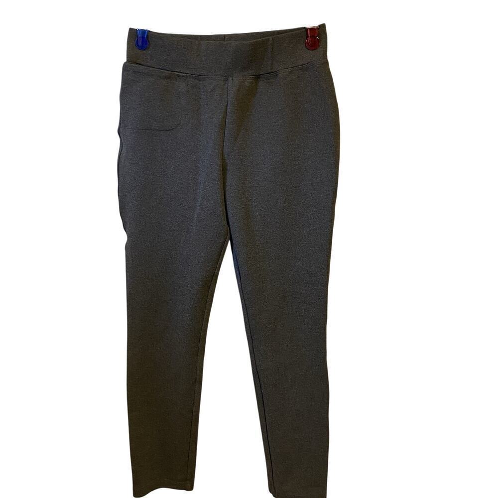 Quince Gray Stretch Ponte Ankle Leggings sz XS Pull-on Pants Career Work Travel